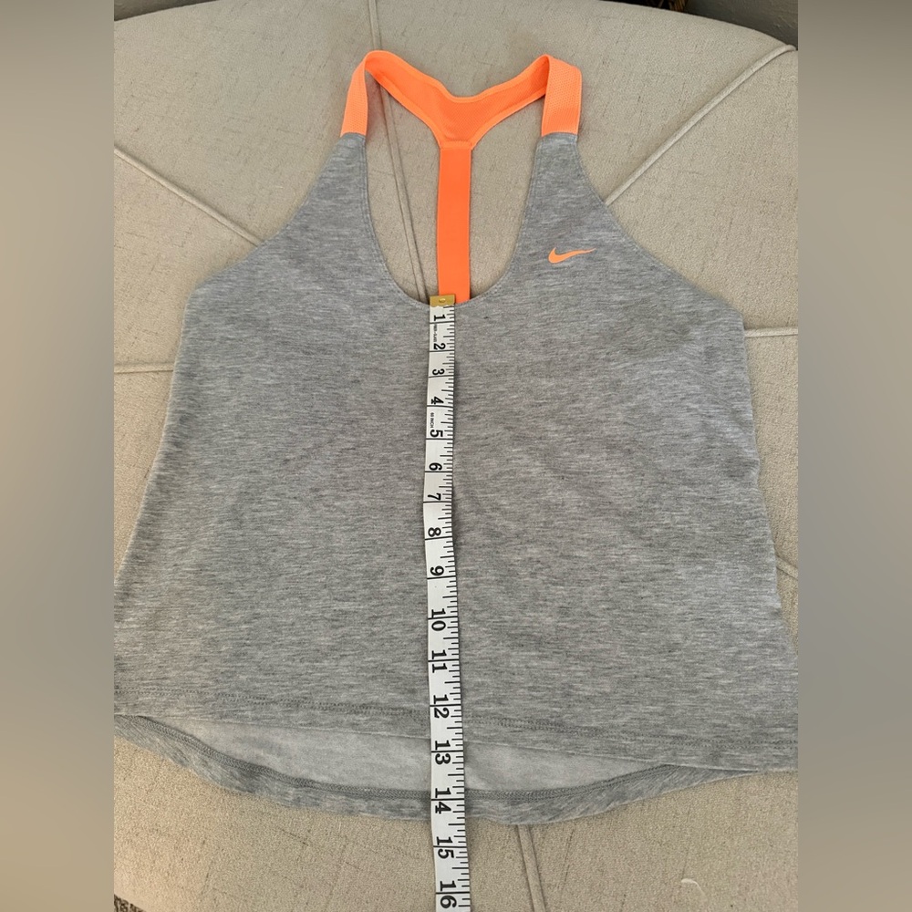 Gray and Orange Racerback Tank Top - Picture 7 of 7